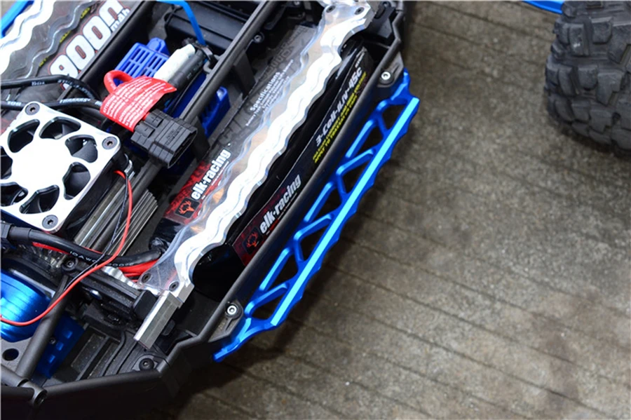 1/5 X-Maxx Xmaxx อลูมิเนียมด้านข้าง Trail ด้านข้างโลหะแผ่นลื่นไถล Pedal Footplate