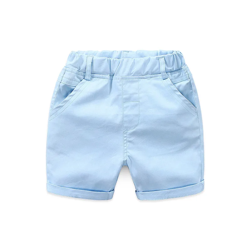 2024 Summer England 2 3 4 5 6 7 8 9 10 Years Toddler Infant Cotton Sports Solid Color Handsome Kids Baby Boy Shorts