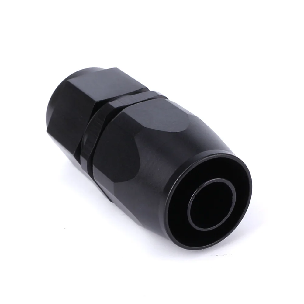 AN10 Straight Swivel Oil Fuel Gas Line Hose End Adaptor Black Fast Flow Fuel Oil Braided Hose Fitting TT101285