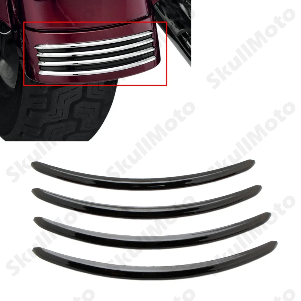 

Motorcycle Accessories Black Rear Fender Accents Trim For Harley Street Glides 2006-2017 Road Glide 2010 2011-2017 UNDEFINED