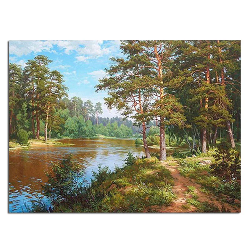 Forest Scenery 80x60cm Full diamond cross stitch kits decorative variety of Beautiful pictures so you have a unique home decor