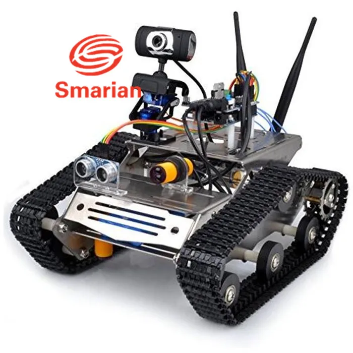 Smarian-Kit de Chasis de coche Robot Wifi para Arduino, cámara Hd, Ds, Kit de Robot Educativo inteligente para niños, wifi, rc clawler, juguete rc diy