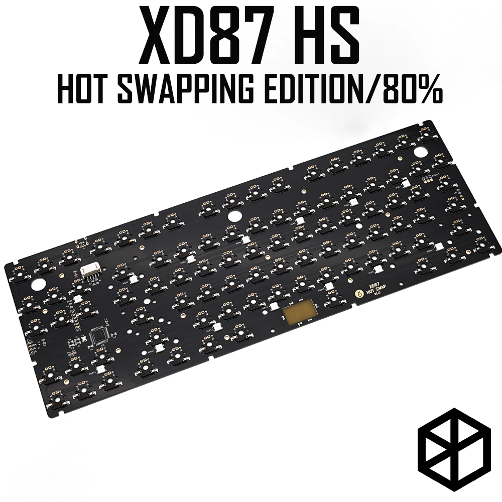 hot swappable xd87 HS XD87 for Mechanical Keyboard Kit 80% Supports TKG-TOOLS Support Underglow RGB PCB programmed type c