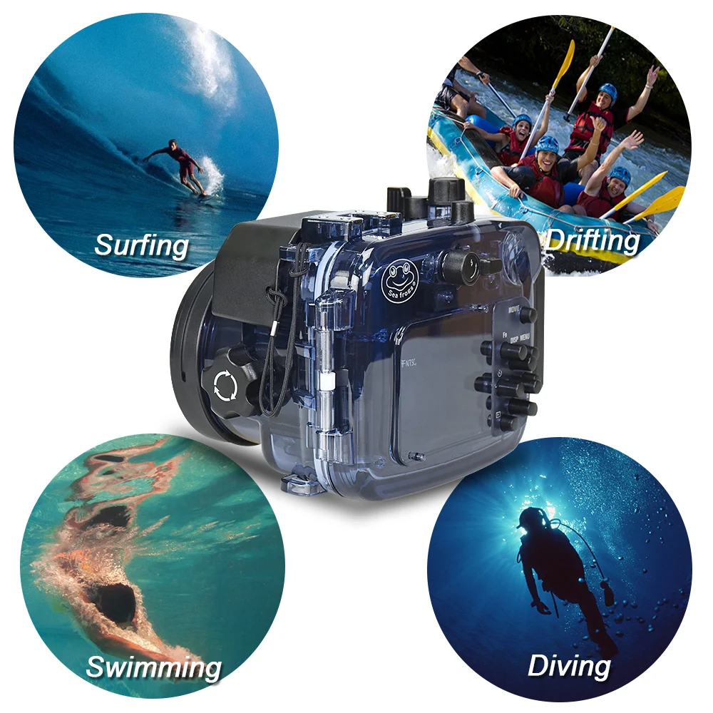 Waterproof Case for Sony RX100 V Camera Photography Underwater 60m Protective Housing Diving Equipment Camera Accessory Box