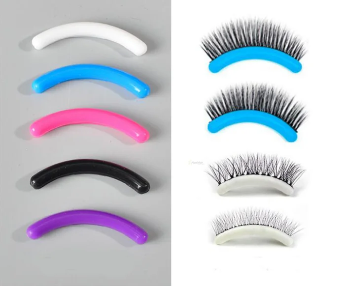 10pcs silicone eyelashes display strip eyelash lashes show stick fake eye lash extension tools