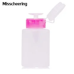 1pcs Pompa Vuoto Dispenser Nail Polish Ad Alcool Liquido Remover Cleaner Bottiglia di Unghie artistiche Strumenti