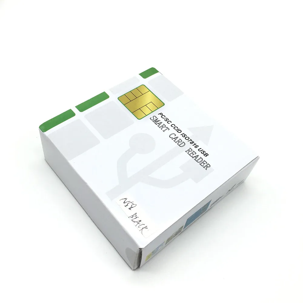 ISO7816 Contact EMV eID Smart Chip Card Reader Writer Programmer #N68 CAC Smart Reader + Test Card + CD Driver