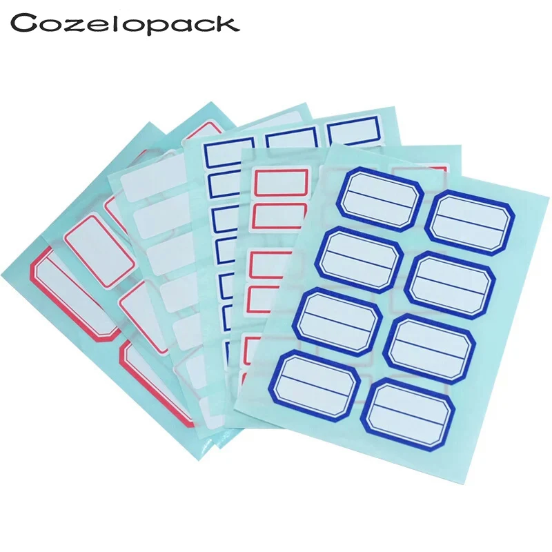 12pcs/Pack Label Sticker White Write Blank Label Child Stationery Sticker