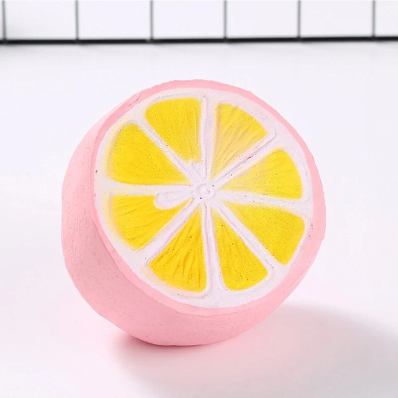 Squishy Jumbo Lemon Slow Rising Simulation Fruit Squeeze Toys Soft Bread Cake Scented Stress Relief Funny for Kid Gift 11*10CM