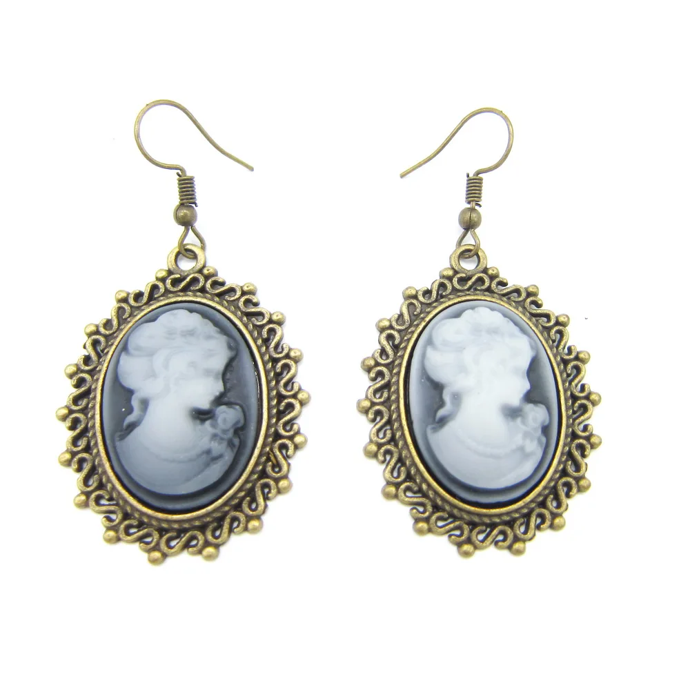 Victoria Vintage Girl's Portail Pendientes colgantes Joyería para mujer Pendientes colgantes de moda