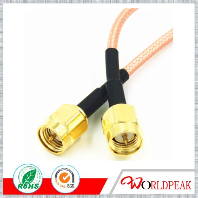 

Free shipping 5Pcs 6in 6'' SMA Male Plug to SMA Male Plug Straight Crimp RG316 Cable Pigtail 15cm