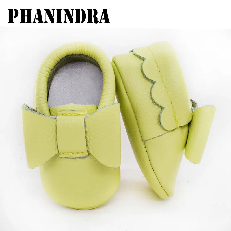 2021 new Bow Baby moccasins of Moccs baby shoes girls fringe Soft genuine leather infant toddler First Walkers kid shoes