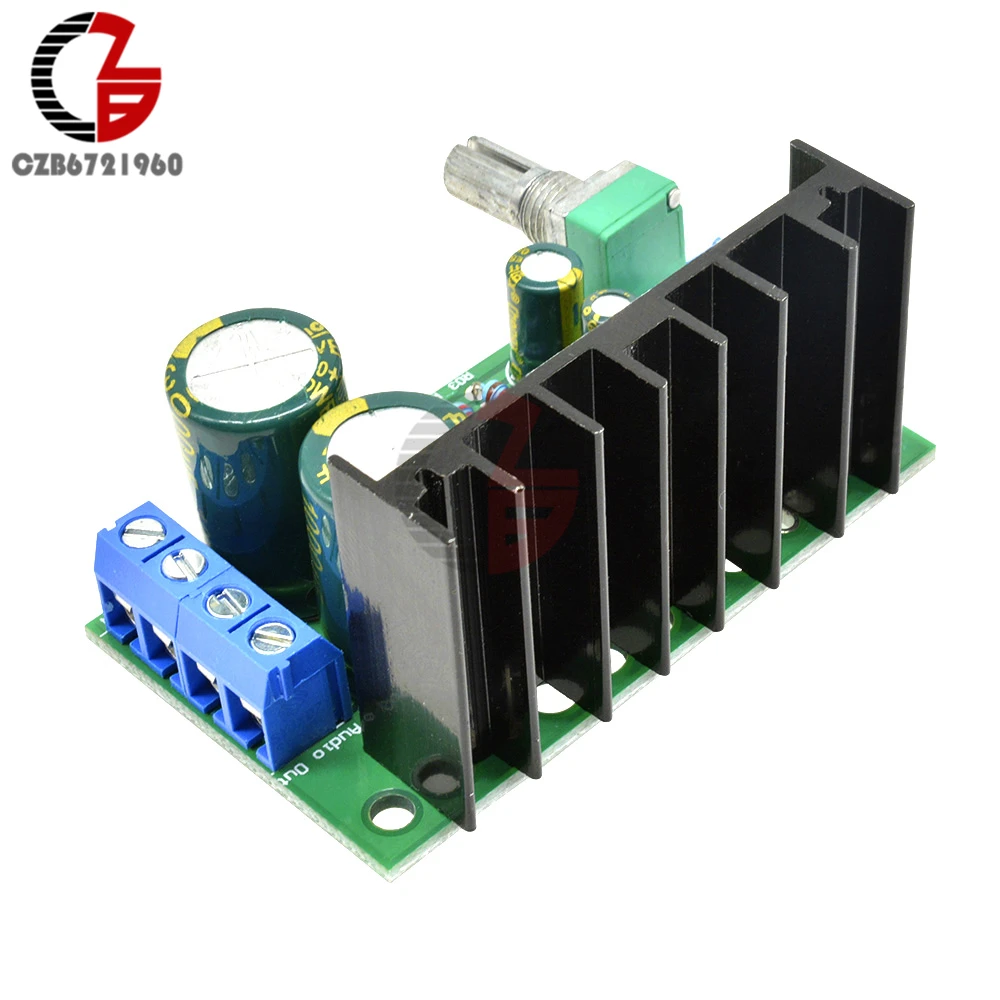 TDA2050 Power Amplifier Module DC 12V-24V 5W-120W 1 Channel Audio Amplifier Board Subwoofer Sound Amplifier for Home Speaker