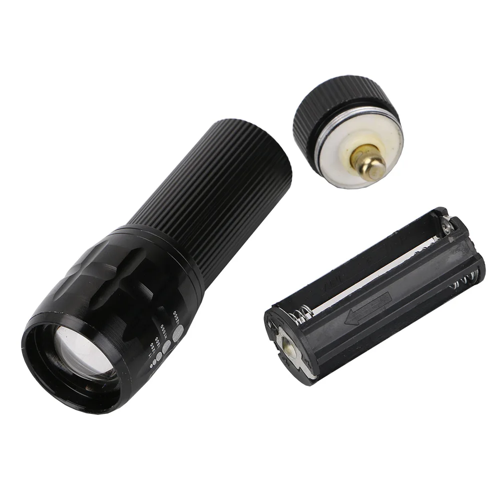 Sanyi Adjustable Zoom Focus Mini Flashlight Q5 LED Flashlights Torch Portable Lantern Torch Linterna+Cycling Silicone Strap Gift