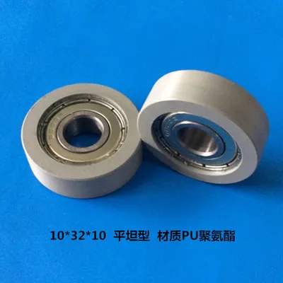 

high quality polyurethane PU coated ball bearings 6000zz embedded bearing Total Diamater: 10*32*10mm