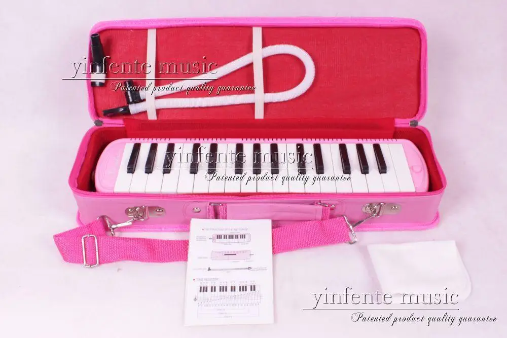 

pink New 32 KEY MELODICA yellow Nice Bag Nice Sound High quality Swan 1x