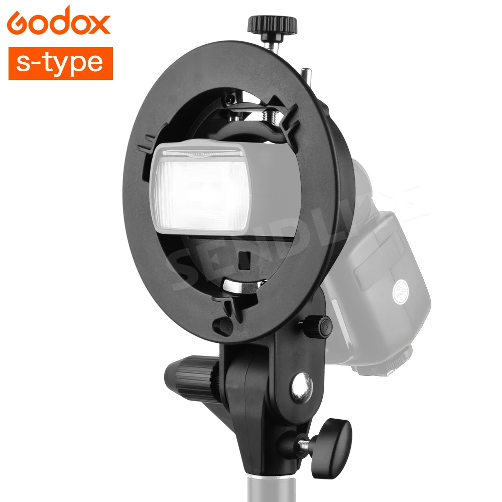 Godox S-Type Bracket Bowens Mount For Flash Light Speedlite Snoot Softbox V850II 860II AD200pro Holder