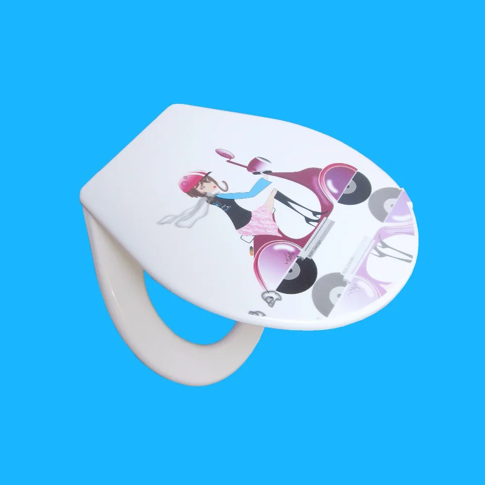 Toilet lid cover standard closing 2020  high quality colorful  toilet seat cover set hot sales fashion bathroom pp  toilet seat