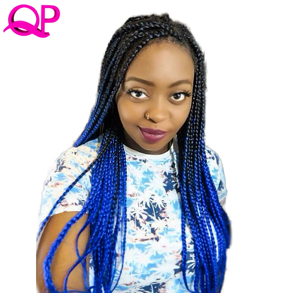 QP Hair 60 Colors Ombre High Temperature Fiber Braiding Hair 24 inch Synthetic Jumbo Braids Hair  Crochet hair Extensions