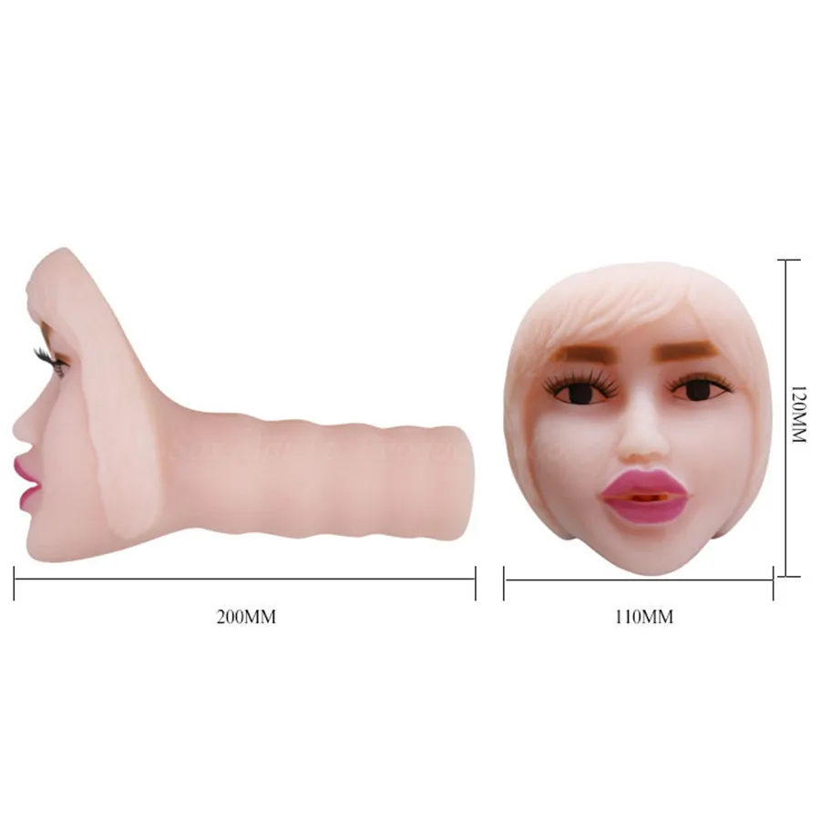 Realistic Face Multi-speed Vibration Oral Masturbator Sex Toys for Men Girl Blow Job Masturbator Mouth Oral Sex Products