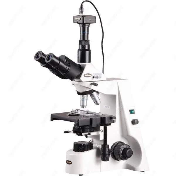 Kohler Biological Compound Microscope--AmScope Supplies 40X-2500X Infinity Kohler Biological Compound Microscope + 9MP Camera