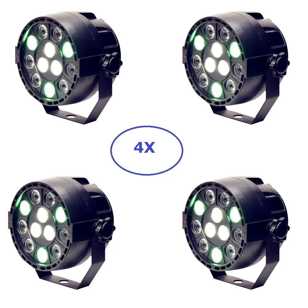 led fase lavagem efeito de iluminacao 12x3w plana led par luzes rgbw cores dmx512 dj discoteca lampada ktv bar festa luzes do palco pecas lote 01