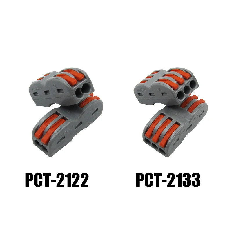 type 50PCS Electrical Wiring Terminals Household Wire Connectors Fast Terminals For Connection Of Wires Lamps And Lanterns