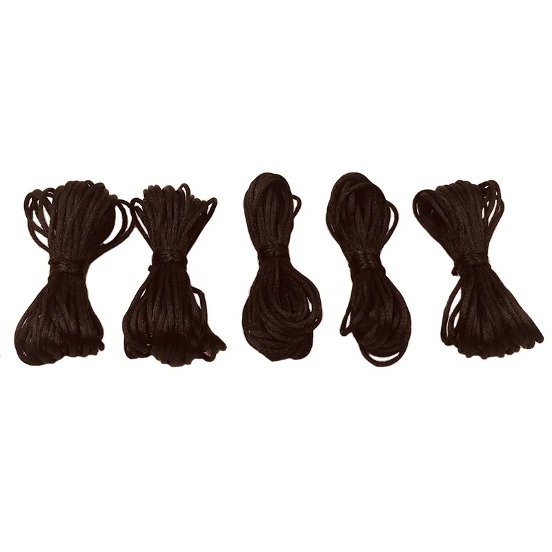 5M DIY Nylon Cords 1.5mm Pacifier Clip Chain For Teething Necklace Make Ropes Silicone Beads Handmade Satin Jewelry thread