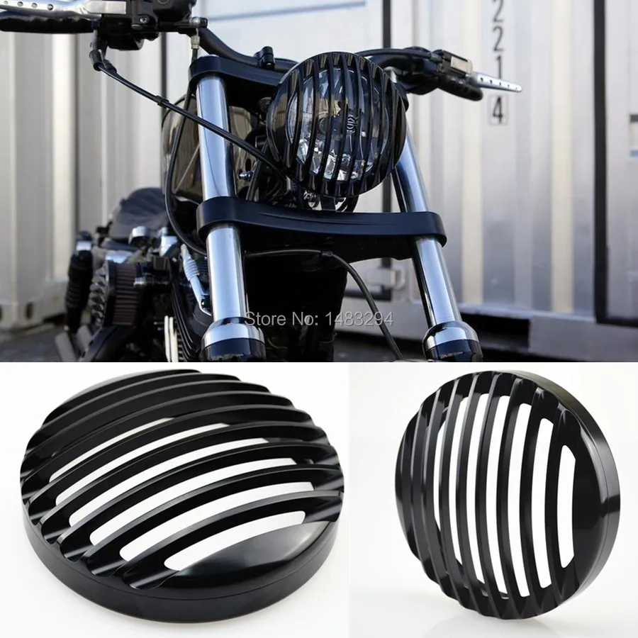 Aluminum Alloy Aluminum Custom Headlight Grill Cover Fits For Harley Davidson Sportster XL 883 883N 1200 2004-2014 ALL NEW