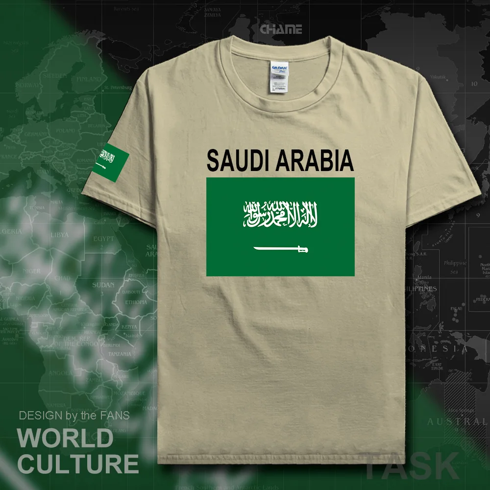 Kingdom of Saudi Arabia t shirts man 2017 t-shirt nation team tshirt 100% cotton gyms meeting fans streetwear tops Saudi Arabian