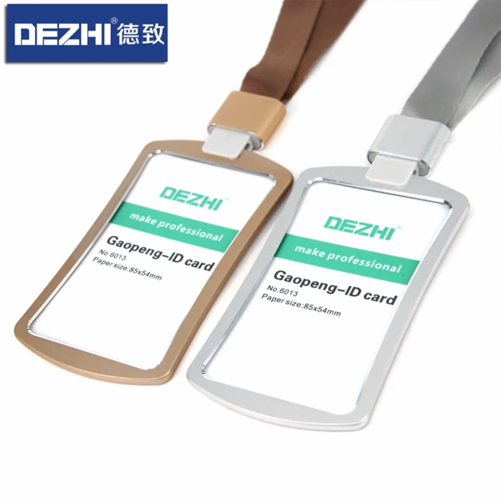 

The Unique Desig Colorful Fashion Style Credit Card Badge Holder Metal Texture Bus ID Card Holder,LOGO Customize Lanyard