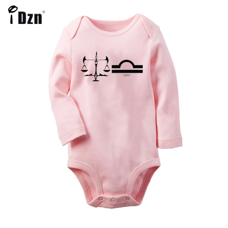 Constellation Aries Libra Symbol Design Newborn Baby Boys Girls Outfits Jumpsuit Print Infant Bodysuit Clothes 100% Cotton Sets