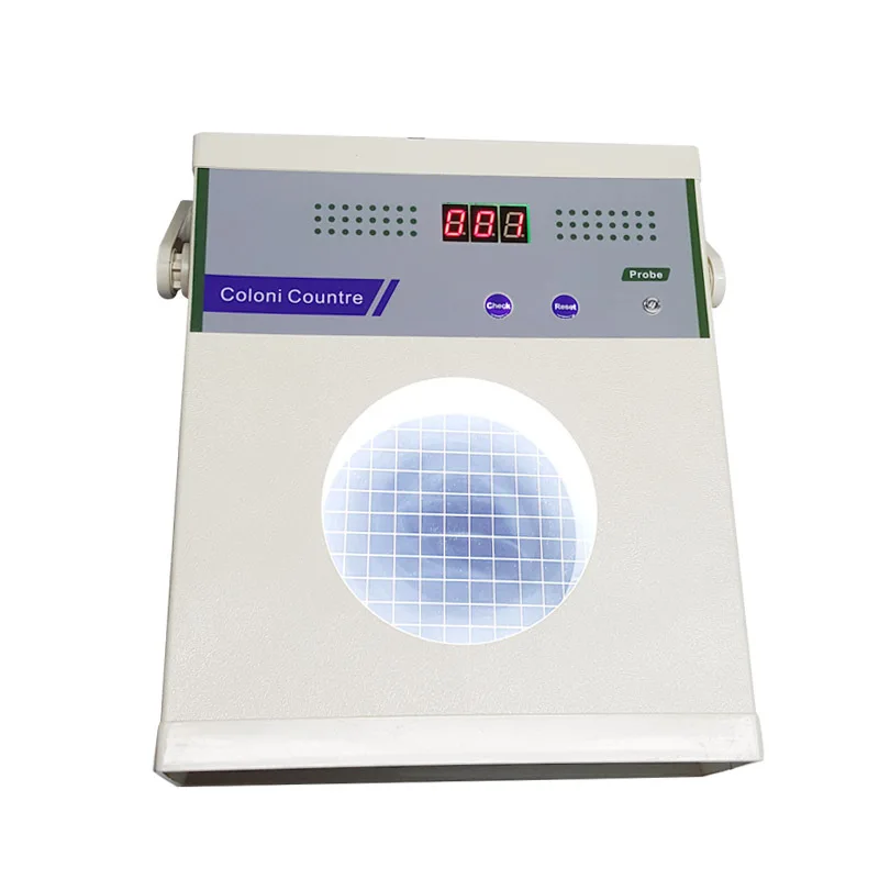 220V Hot Sale Desktop Colony Counter Digital Semi-automatic Bacterial Tester 0-999 Counter Bacterial 16W Lab Testing Equipment