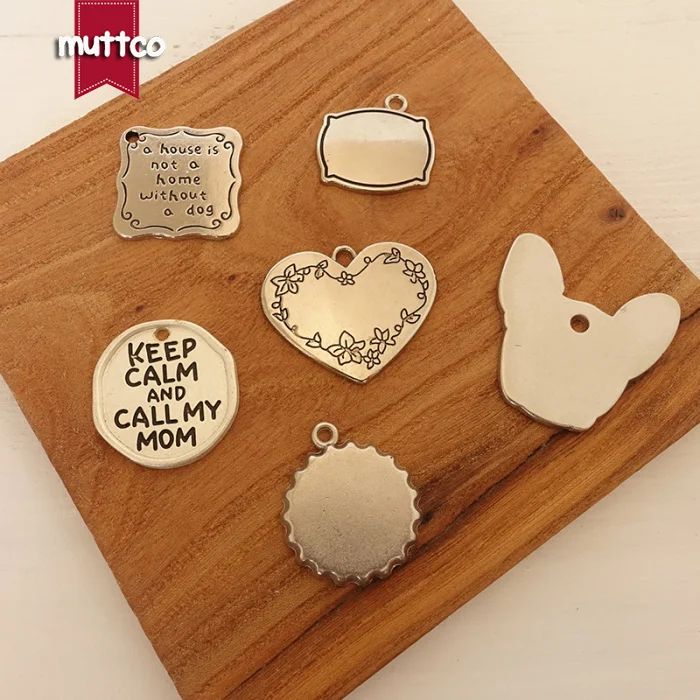 wholesale functional kirsite metal self-design DIY for dog and cat dog id tag， Blank Dog Tag and Engrave Dog  ID Tag