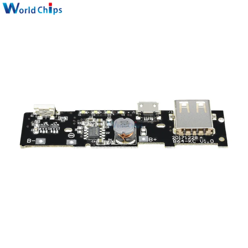5V 2.1A PCB Step Up Boost Power Module Power Bank Charger Charge Module Charging Circuit Board DIY 18650 Battery