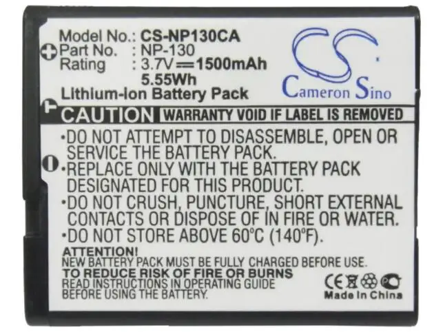 cameron sino 1500mah battery for CASIO Exilim EX-FC300S EX-H30 EX-H30BK EX-H35 EX-ZR100 EX-ZR1000  EX-ZR1000BK EX-ZR1000RD