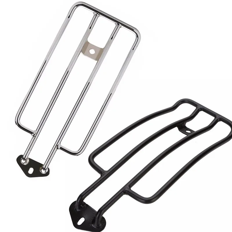 

Motorcycle Chrome / Black Solo Luggage Fender Rack For Harley Sportster XL1200 883 1985-2003 86 87 88 89 90 91 92 93 94 95