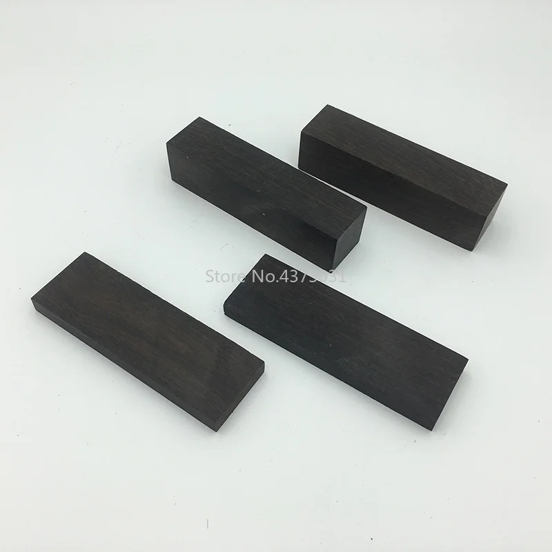 1pieces East Africa Ebony Wood for DIY Knife Handle Making Material / Knife Handle Patch Black Wood Various Handicraft Materials