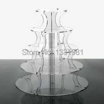 6 tier of acrylic cake display shelf Wedding birthday dessert plate of dessert Creative gifts  Candy rack acrylic cupcake stand