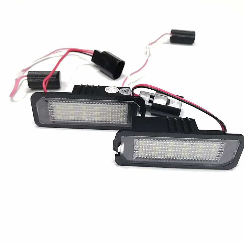 2pcs LED License Plate Light for VW Golf 4/ 5 Passat  CC Polo  use