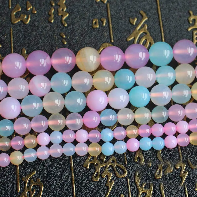 Wholesale Multi-color agates  Loose Beads 15inch , For DIY Jewelry Making !We provide mixed wholesale for all items!