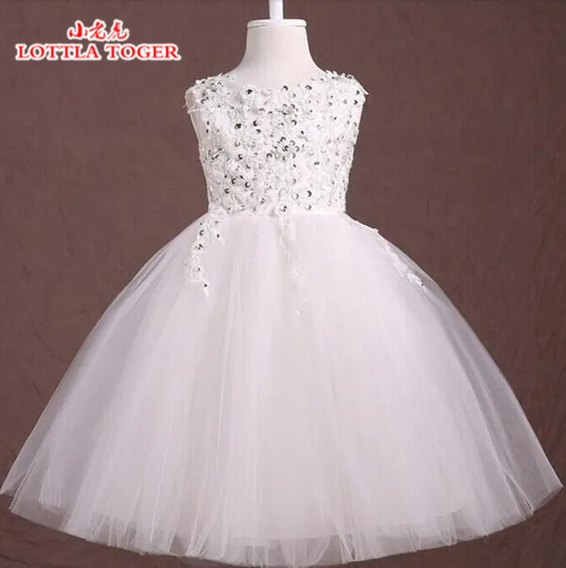 Summer Dress For Girls 2017 Princess Baby Nail Diamond Lace Wedding Party Dresses Girls Clothes 2-12 Years Bridesmaid Kids Costu