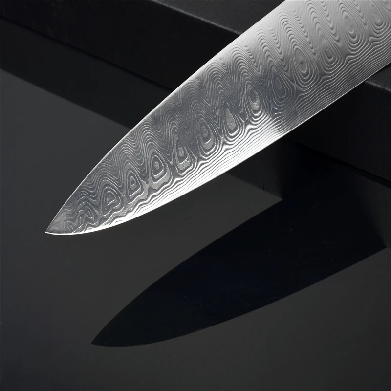 Long Lasting Sharp, Durable Luxury Ultimate Sharp Swedish Powder Steel Damascus Professional Chef Knife With Wood Handle