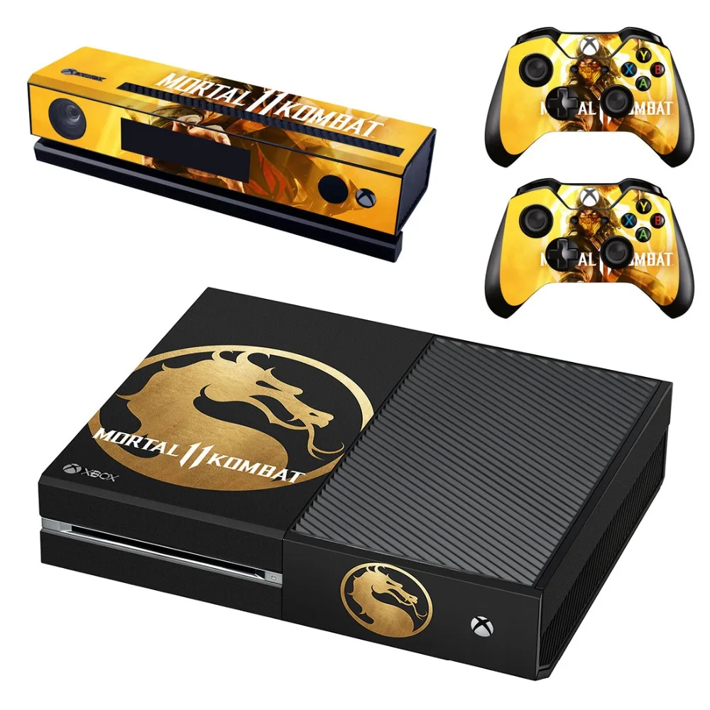 Mortal Kombat 11 Skin Sticker Decal For Microsoft Xbox One Console and 2 Controllers For Xbox One Skin Sticker Vinyl