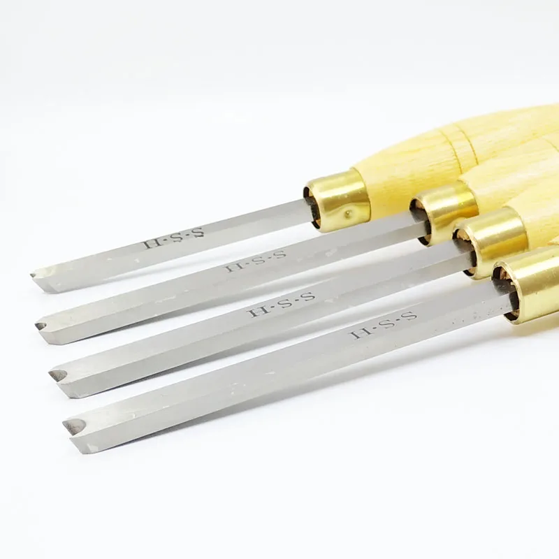 1PC tornio ad anello per carpenteria in acciaio ad alta velocità tornio per legno duro utensili per tornitura di legno duro 3mm 6mm 8mm 10mm
