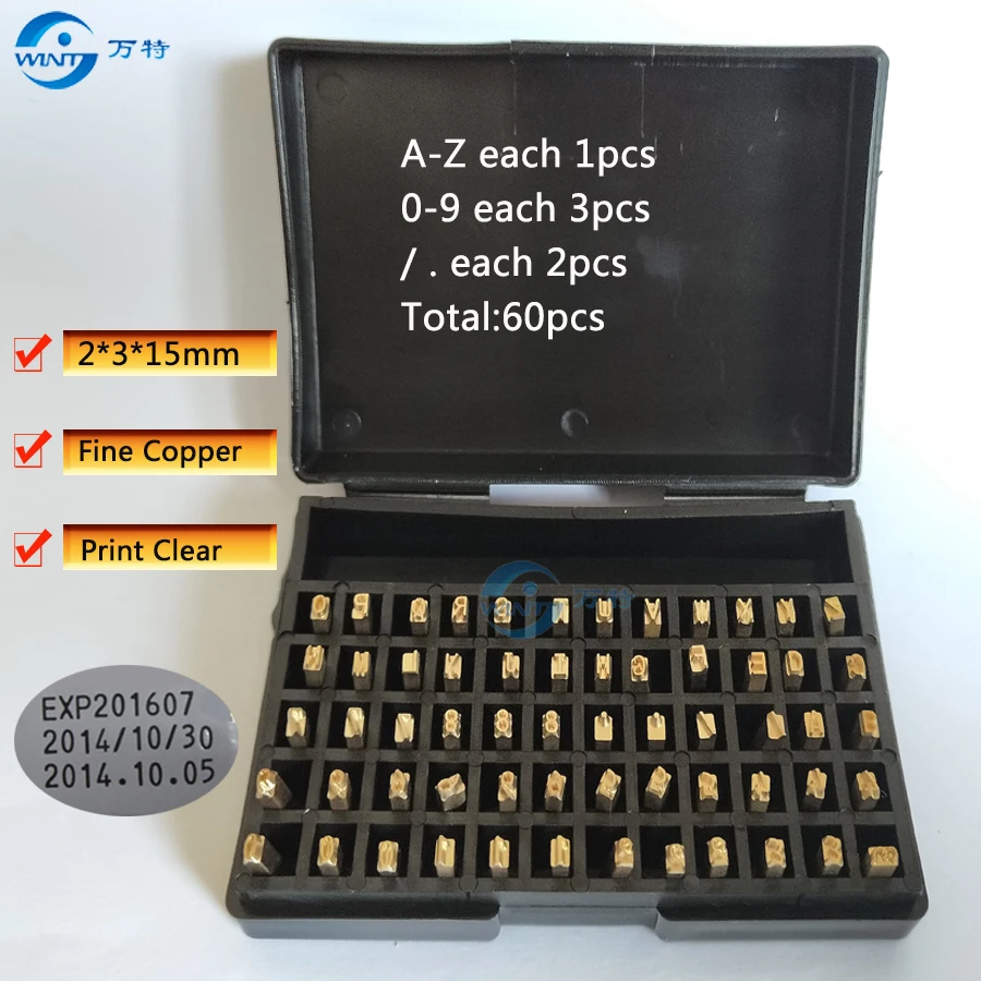 2*3*15,  English letter, font,characters for DY-8/HP-241B date coding machine, hot stamp coder, hot ink roll coder, ribbon coder