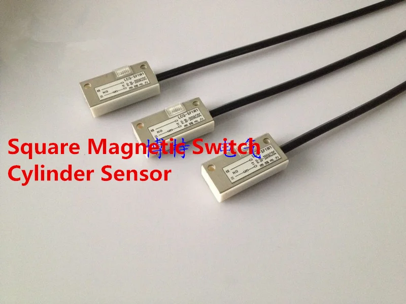 Square Magnetic Switch/Cylinder Sensor AC and DC Common Use NPN Normally Open For CID Cylinder Identification Sensor