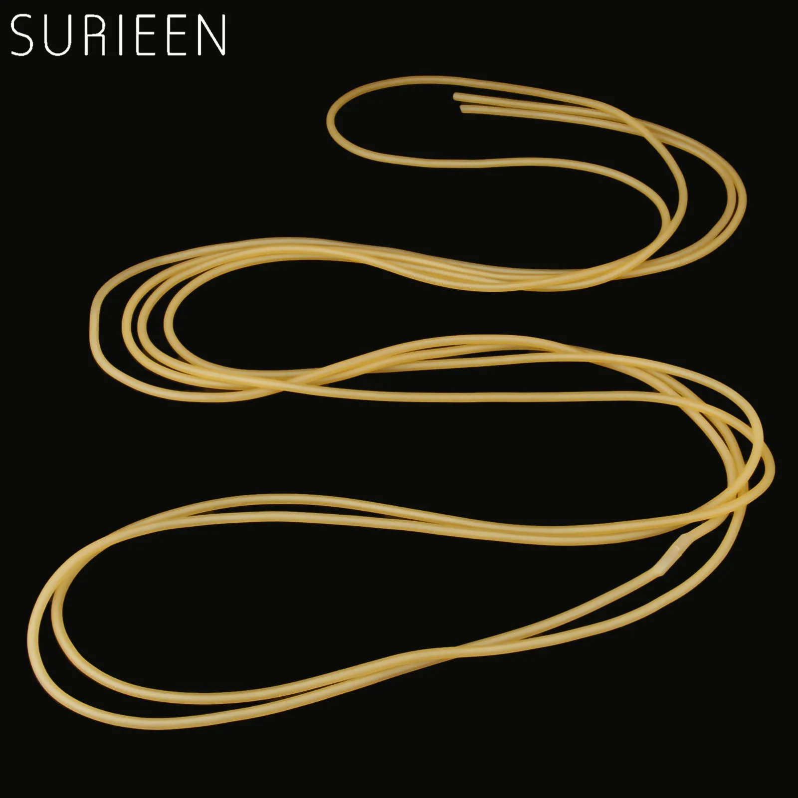 SURIEEN 5M 1.6x3.6mm Natural Latex Slingshot Elastic Bungee Tube Rubber Band Tubes Hunting Sling Shots Catapult Replacement 1636