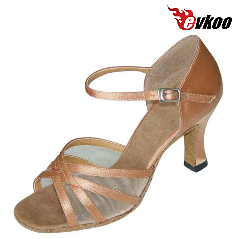 

Evkoodance Four Colors For Choose Comfortable 7cm Heel Height Can Be Custom Woman Latin Dancing Shoes For Women Evkoo-100 DIY