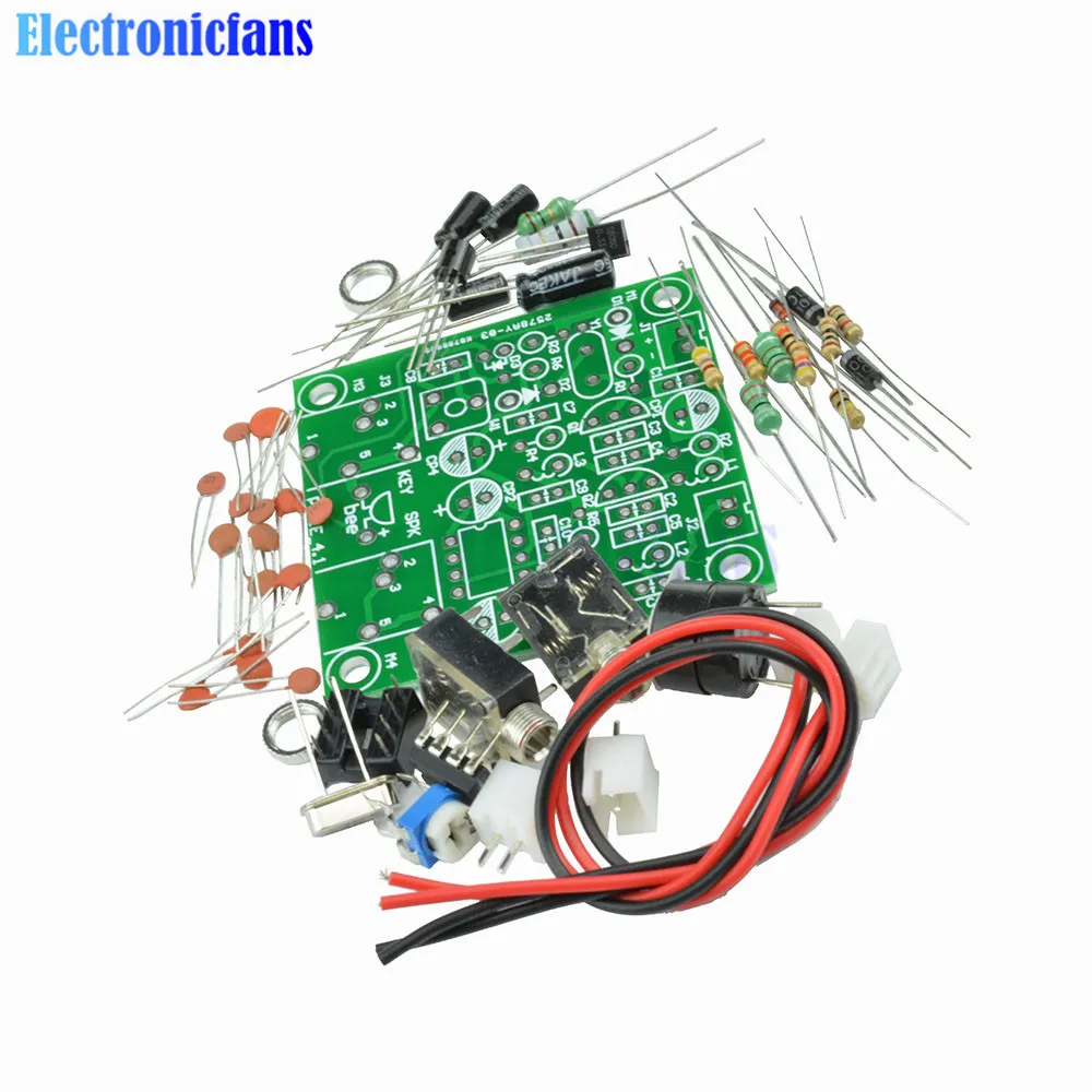 1Set QRP Pixie Kit 40M CW Ham Radio Shortwave Transmitter Receivers Module  Radio Diy Kits 7.023MHz-7.026MHz 5x5cm